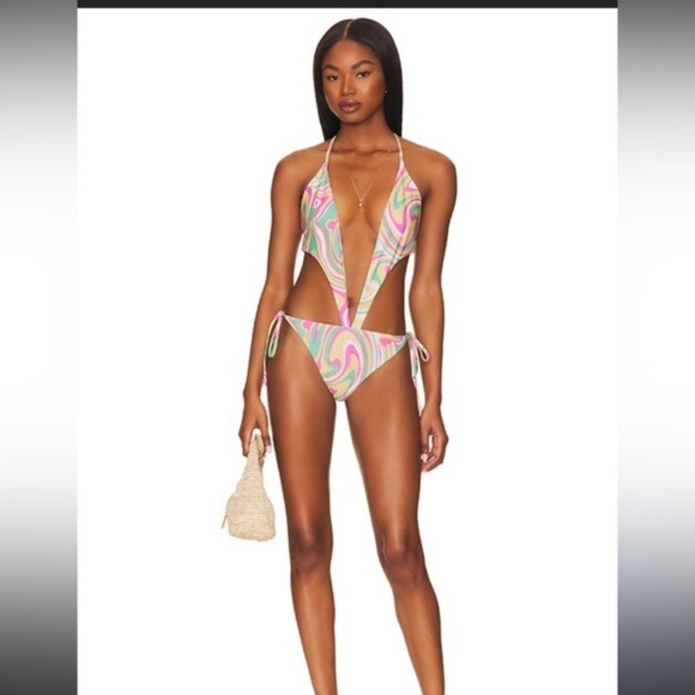 Superdown from revolve martina one piece bathing suit  - small NWOT